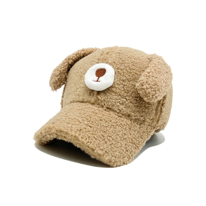 Warm and cute puppy-shaped plush hat Warm and cute puppy-shaped plush hat