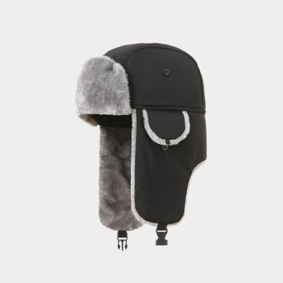 Outdoor windproof and warm fleece hat