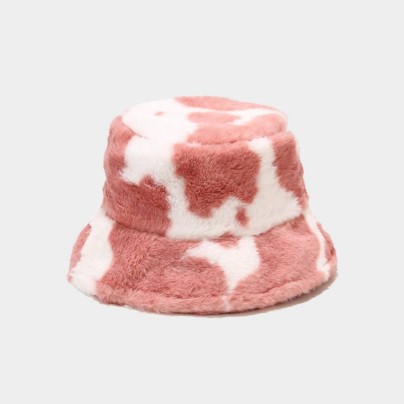 Unique patterned soft and warm plush hat