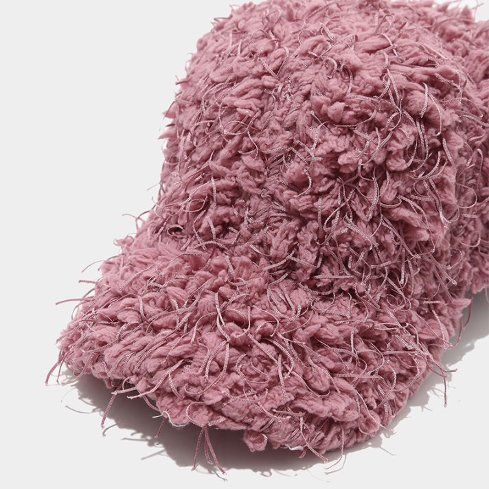 Trendy solid color thickened warm fleece hat