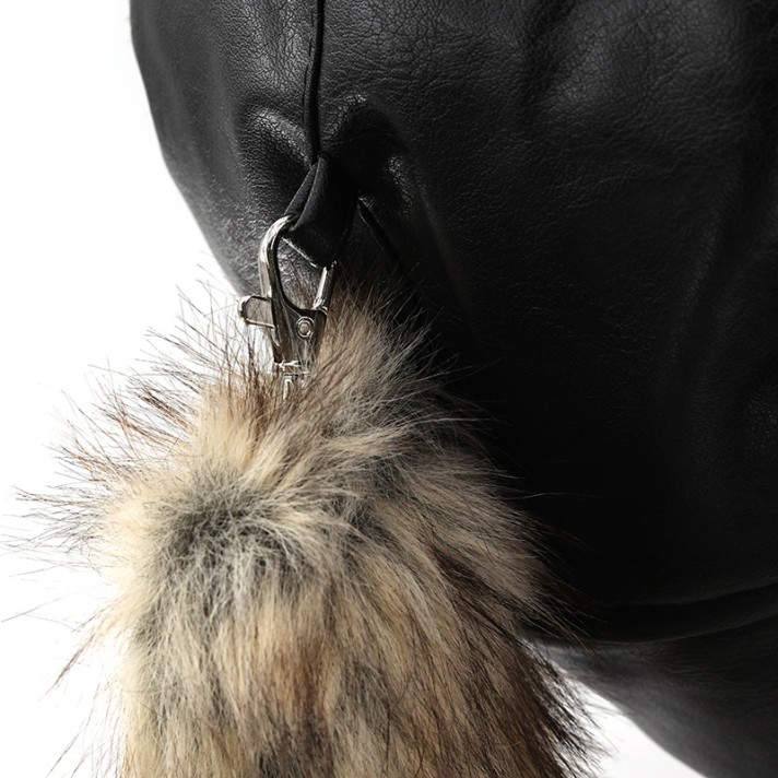 Creative wolf ear warm and windproof plush hat