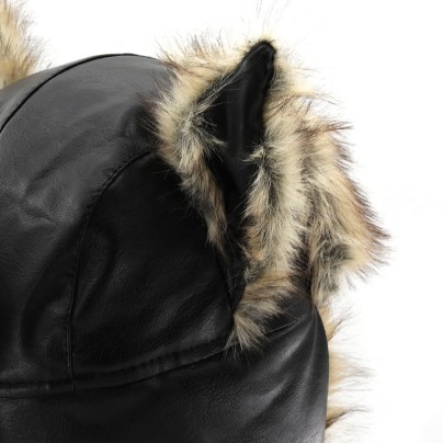 Creative wolf ear warm and windproof plush hat