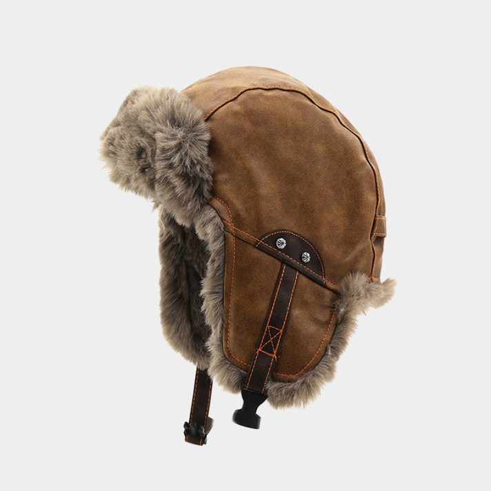 Retro windproof and cold-proof plush hat