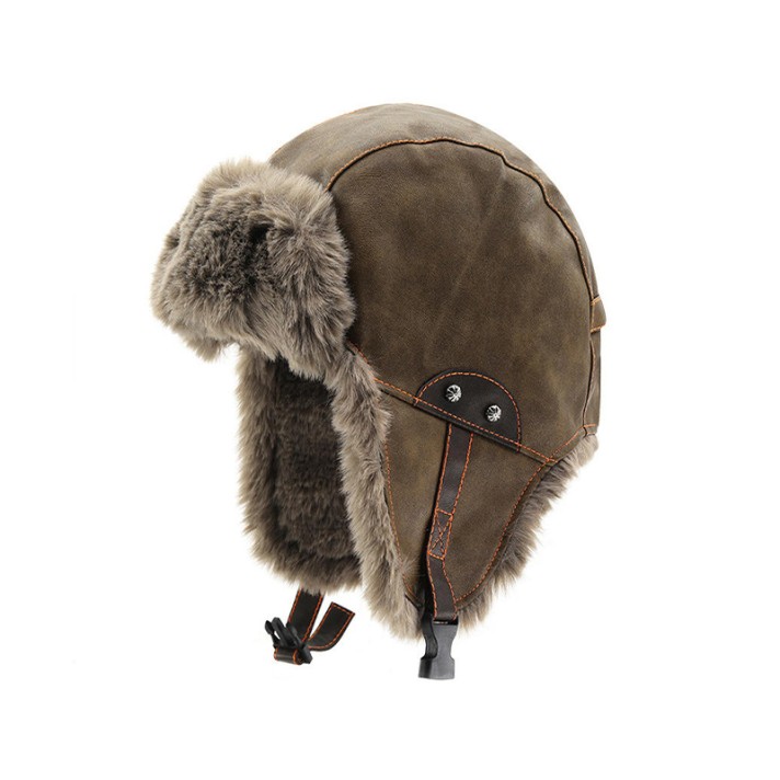 Retro windproof and cold-proof plush hat