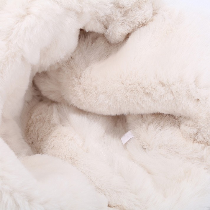 High-quality suede warm fleece hat