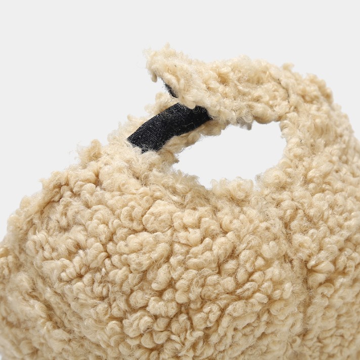 New simple wool patchwork plush hat