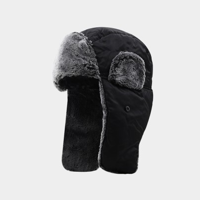 Warm and comfortable winter plush flap hat