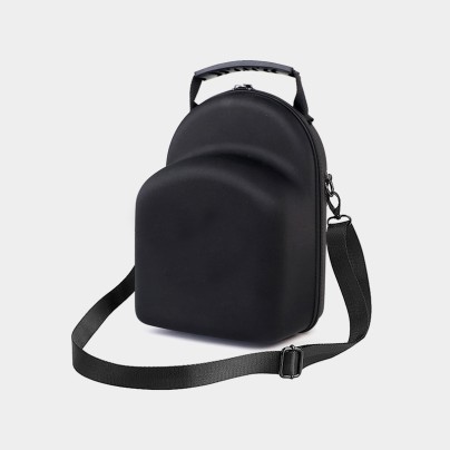 Black portable breathable protective hat box