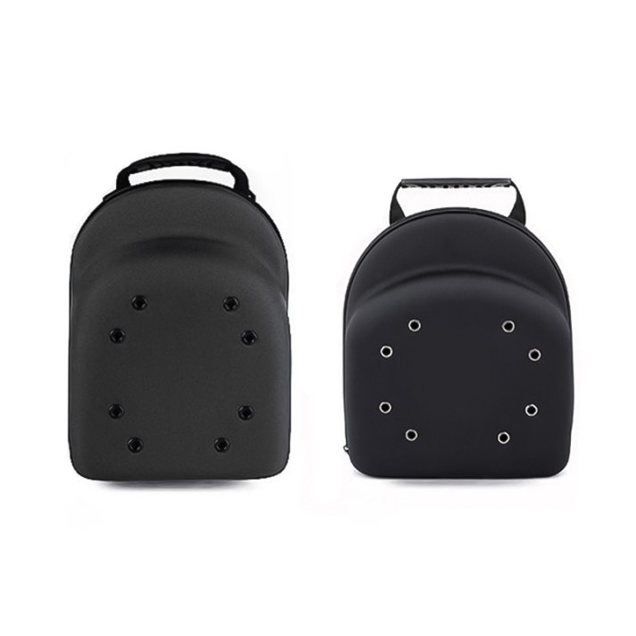 Black portable breathable protective hat box