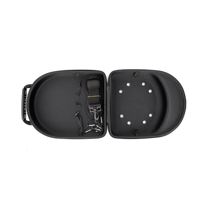 Black portable breathable protective hat box