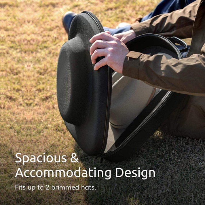 Portable soft-lined protective hat box