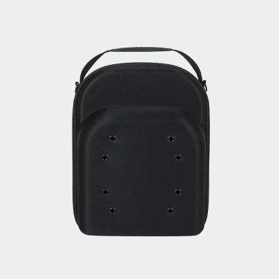 Portable hard-shell zippered hat case