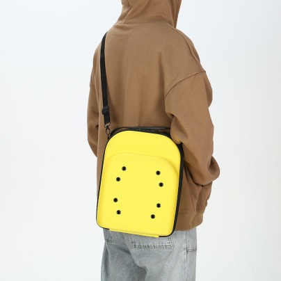 Yellow hard-shell dustproof hat case
